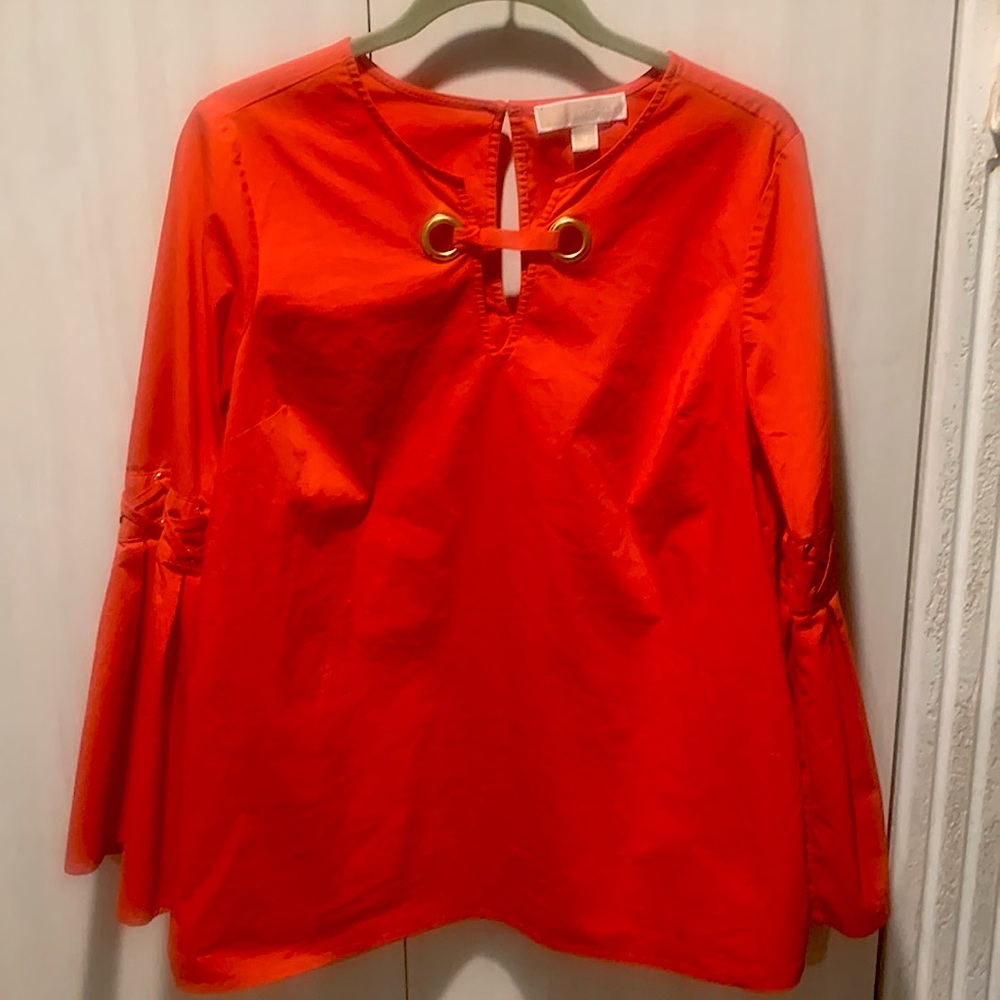 Michael Kors orange blouse M